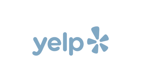 yelp logo in blue