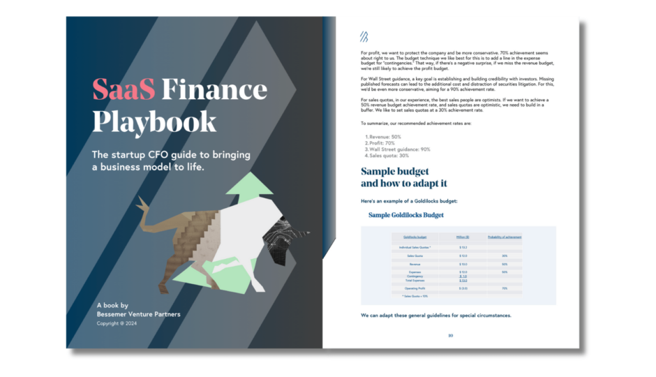 Saas Finance Playbook. The startup CFO guide to bringing a business model to life