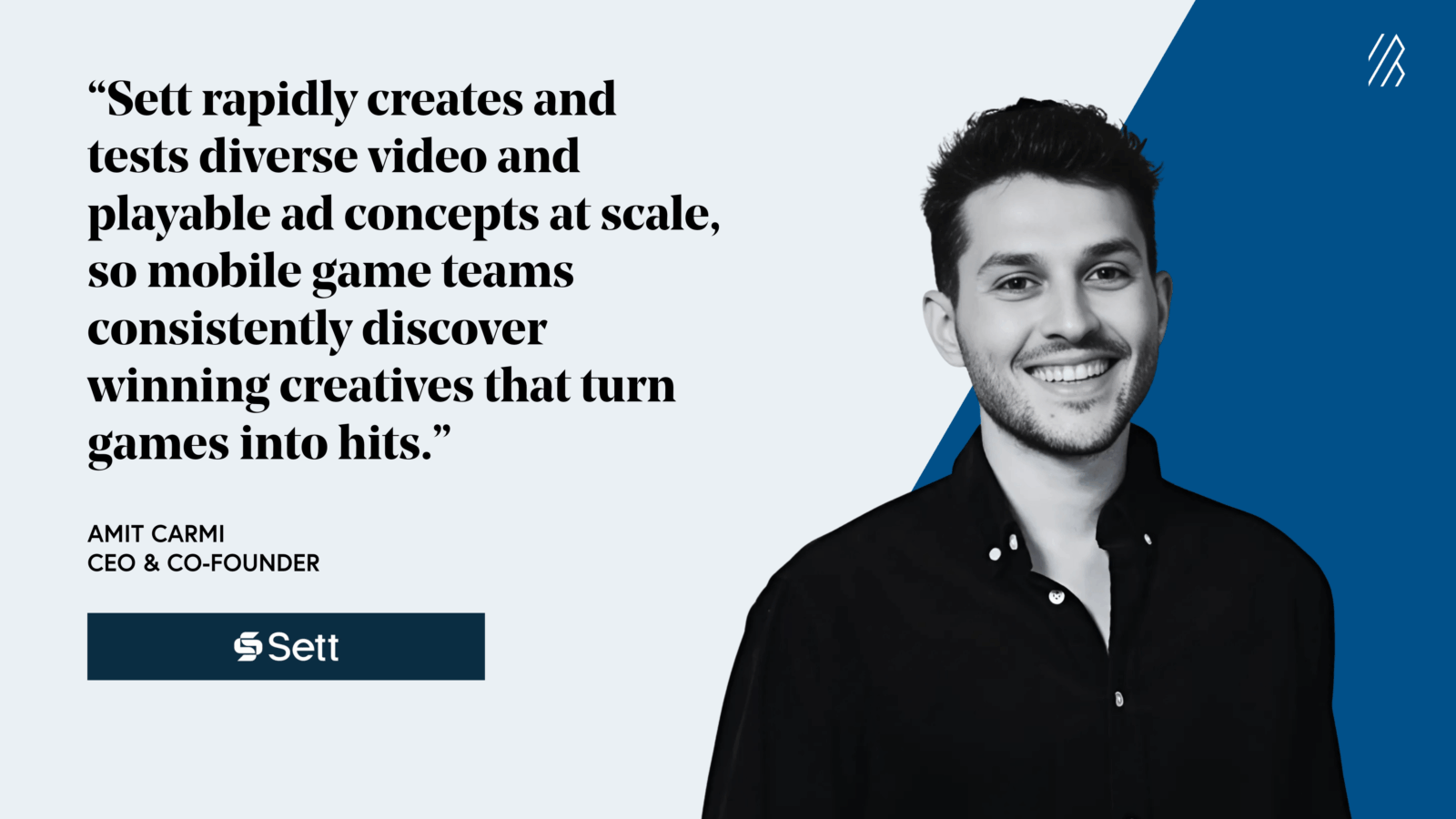Sett AI CEO Amti Carmi quote